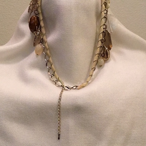 Precious silver chain choker with 12 Charms - Picture 3 of 6